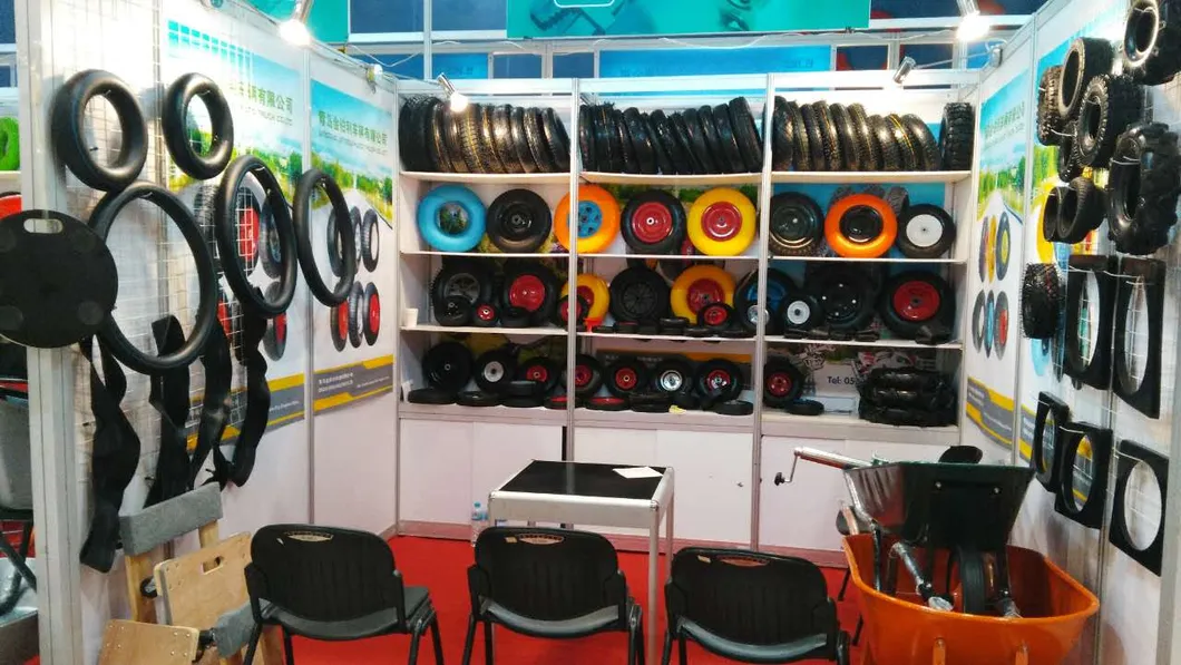2pr/4pr Tyre Inflatable Plastic Rim High Quality Pneumatic Rubber Wheel with Inner Tube (3.00-4)
