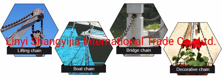 Bulk 13mm 16mm 19mm Black Hardened Metal Cast Iron G80 Lifting Chain Industrial G I Lashing Chain
