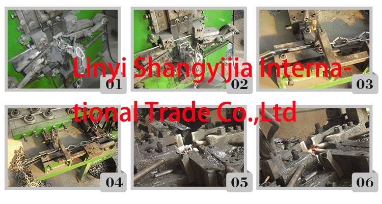 Bulk 13mm 16mm 19mm Black Hardened Metal Cast Iron G80 Lifting Chain Industrial G I Lashing Chain