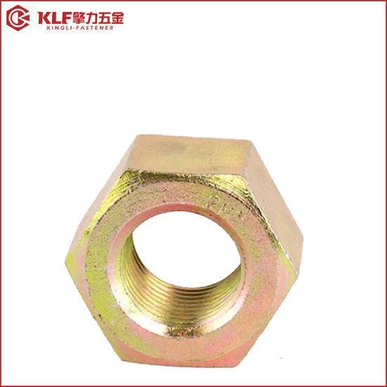 DIN439 Black / Blue White Zinc Thin Hex Nuts