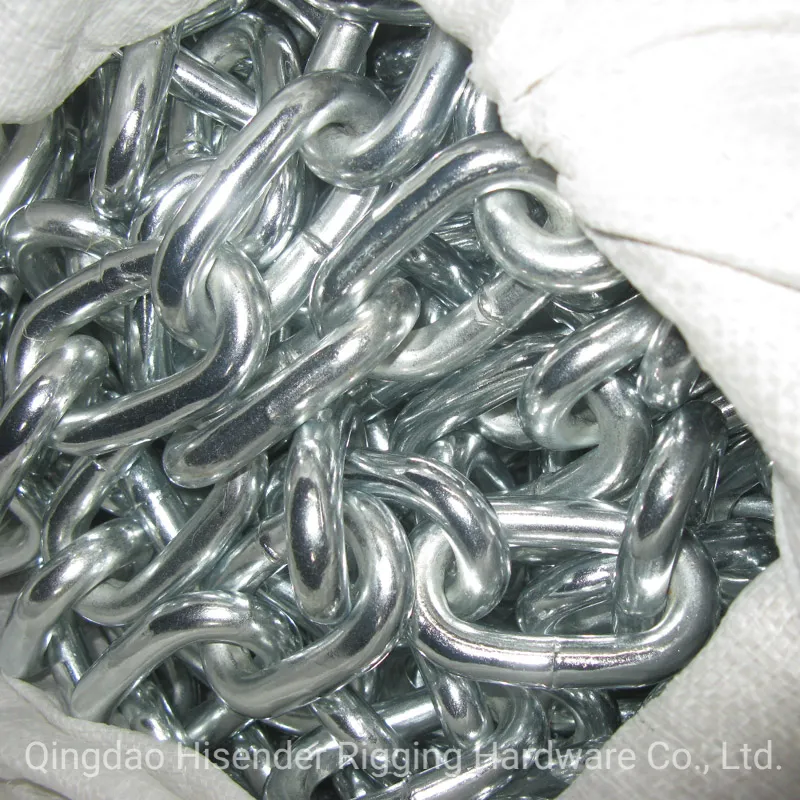 E. Galvanized DIN5685A/C Short and Long Link Chain