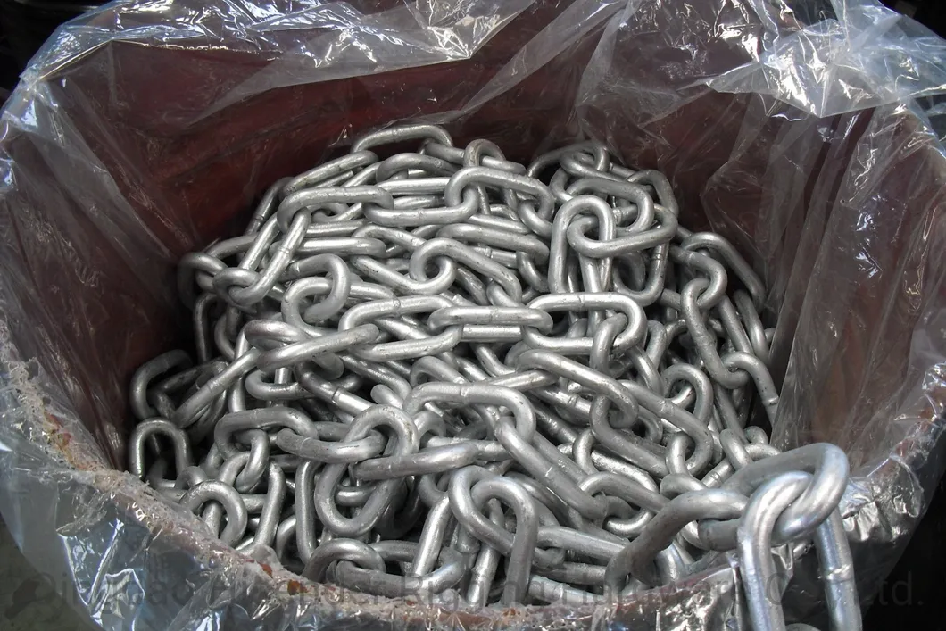 E. Galvanized Welded Open Anchor Chain