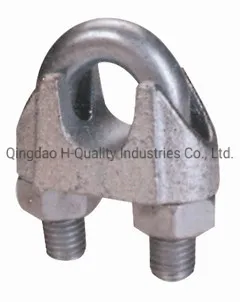 Electro Galvanized DIN741 Mallealbe Steel Wire Rope Clips for Slings