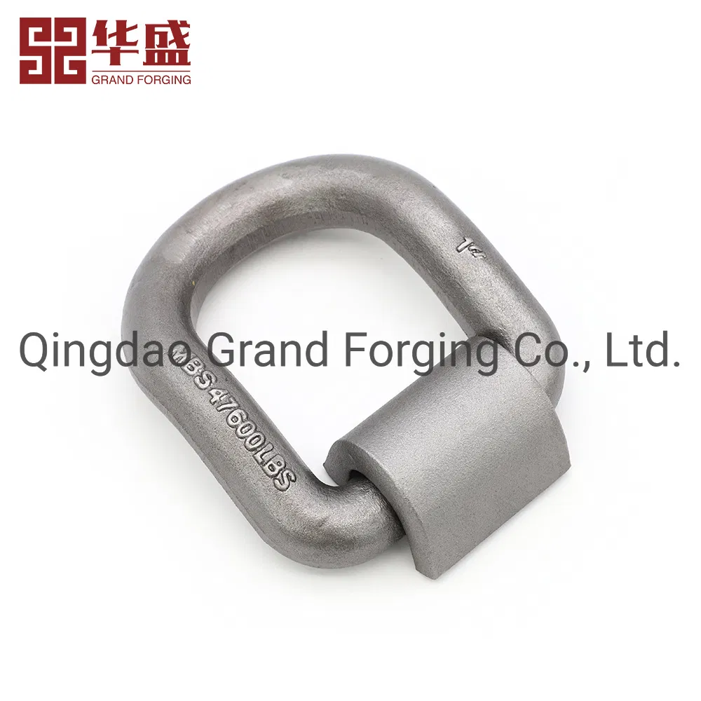 Factory Direct Sale Hot Forging Parts Rigging Hardware Accessories Marine Hardware Drop Forged Carbon Steel Container Corner Lashing D Rings Rigging Hardware