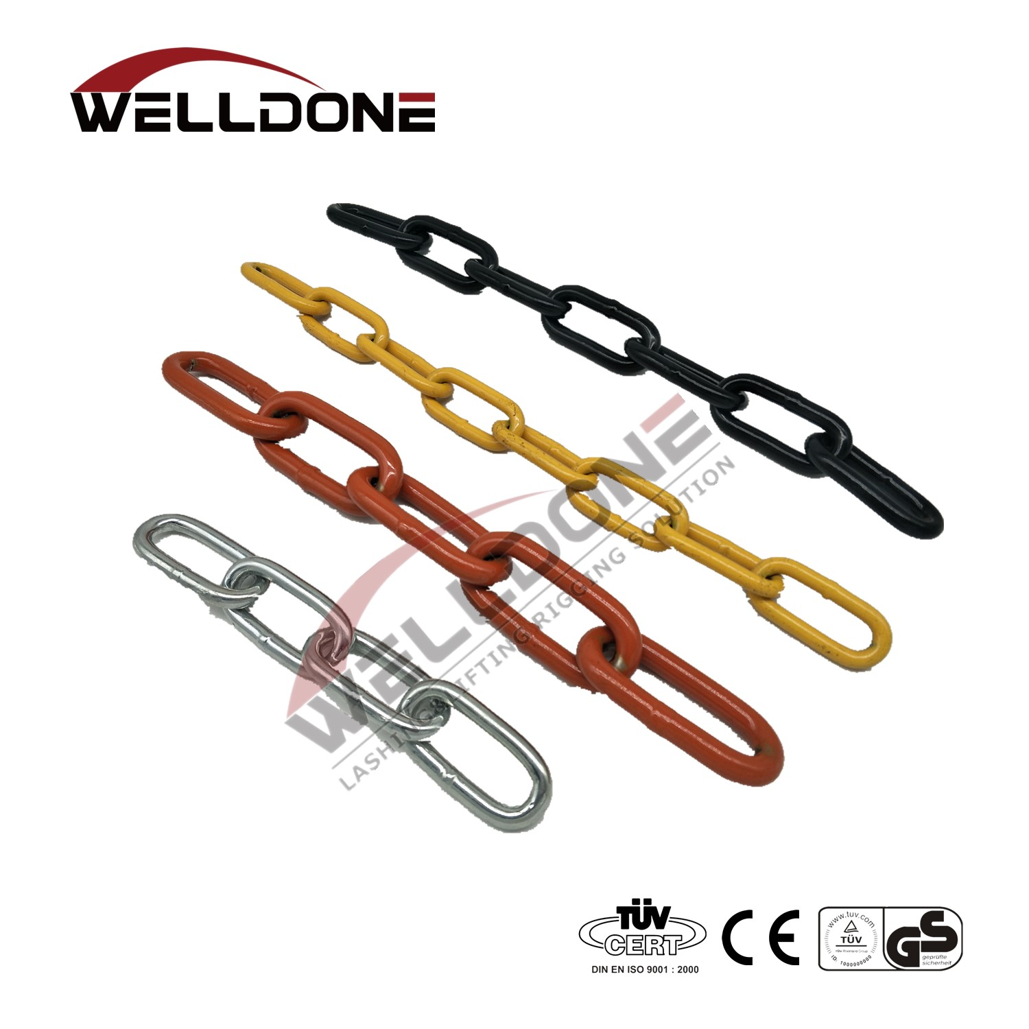 G100 G80 Blue / Black Alloy Zinc Lifting Chain En818-8 En818-2