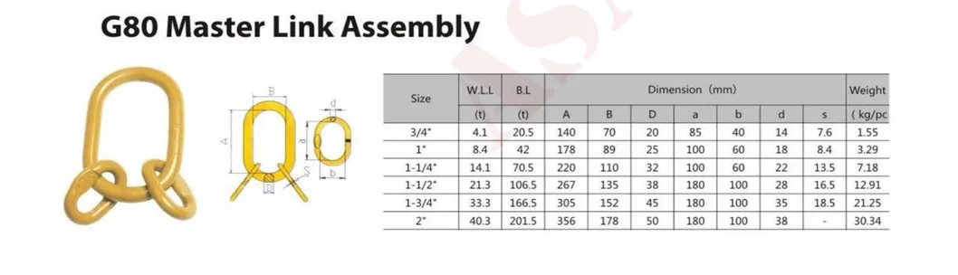 G100 Master Link with Grab Hook
