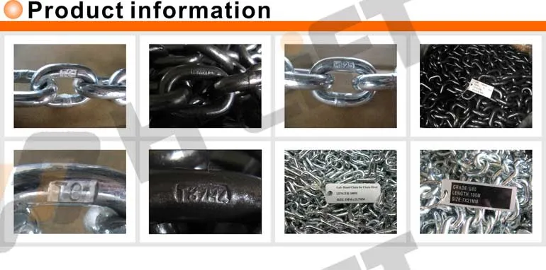 G43 High Test 1/4′′-5/8′′ Mild Steel Link Chain Nacm96