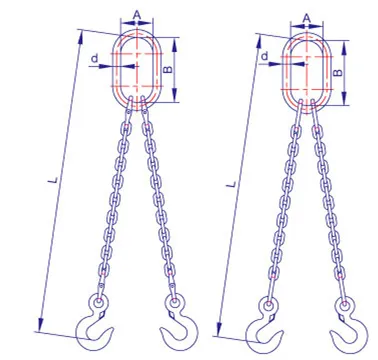 Grade 80 Lifting Safety Chain Sling with Flexible Legs