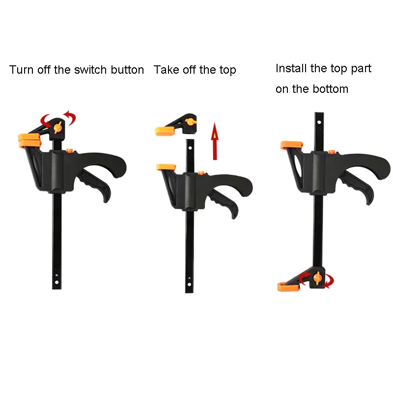 Heavy Duty Woodworking Tool F Clamps 4"-30"