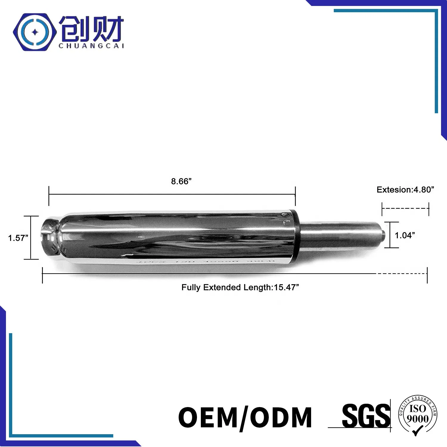 High Quality Class 4 Chair Gas Lift Adjustable Furniture Hardware BIFMA Pneumatic Gas Lift for Chair