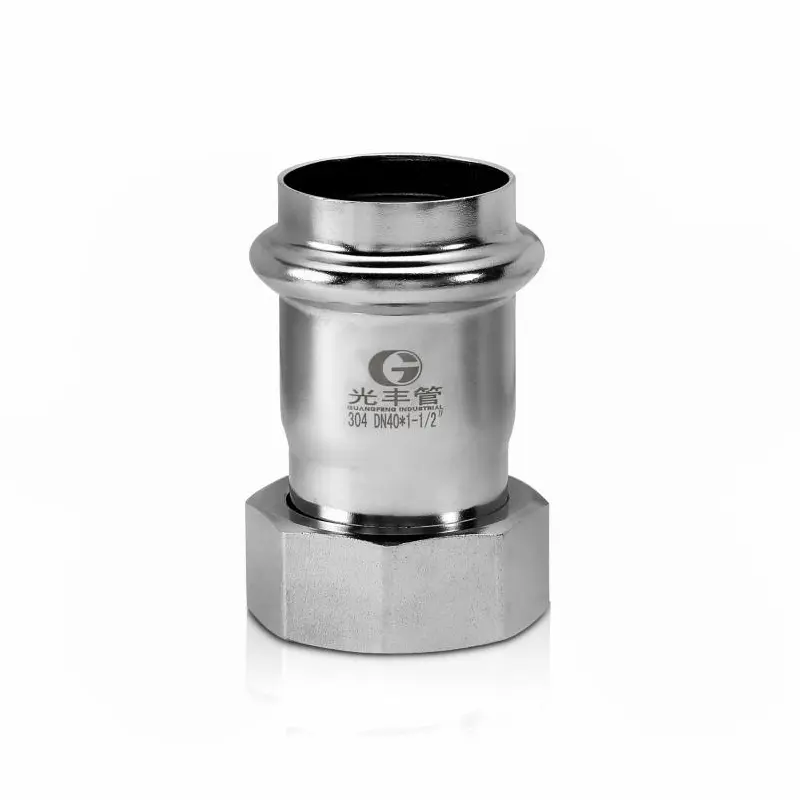 Moving Female Adapter Stainless Steel Double Press Fittings