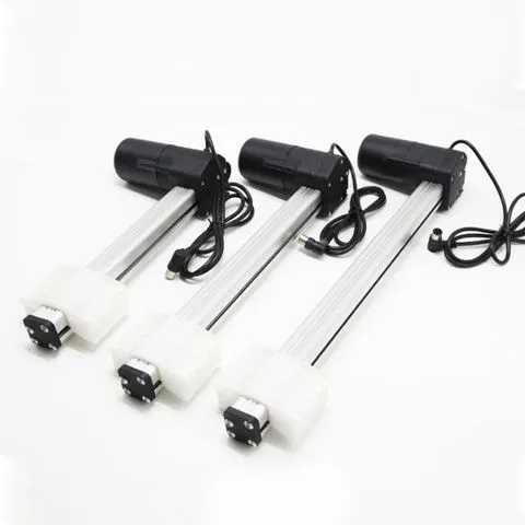 TE-05 Track Flat Push Electric Push Rod Linear Actuator With DC motor drive