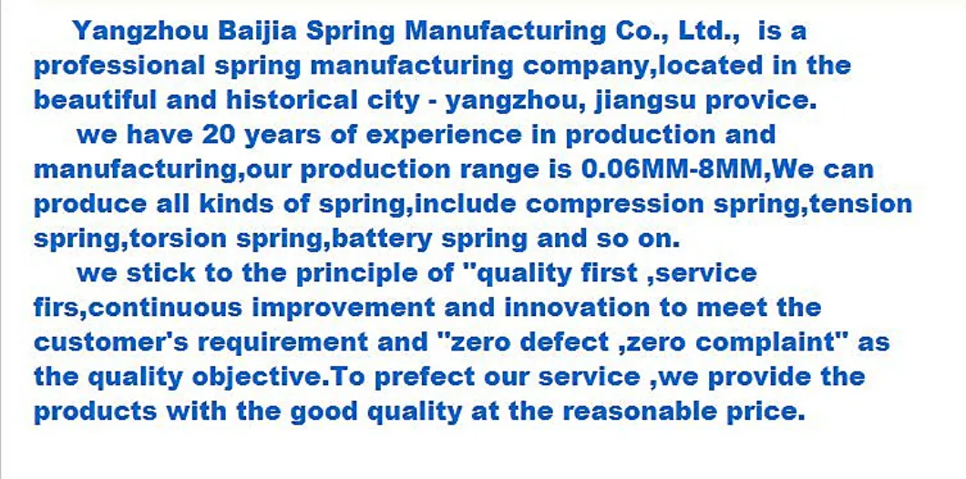 Metal Spring Extension Spring Vending Machine Spring Coil Spring Aeroplane Spring Parts