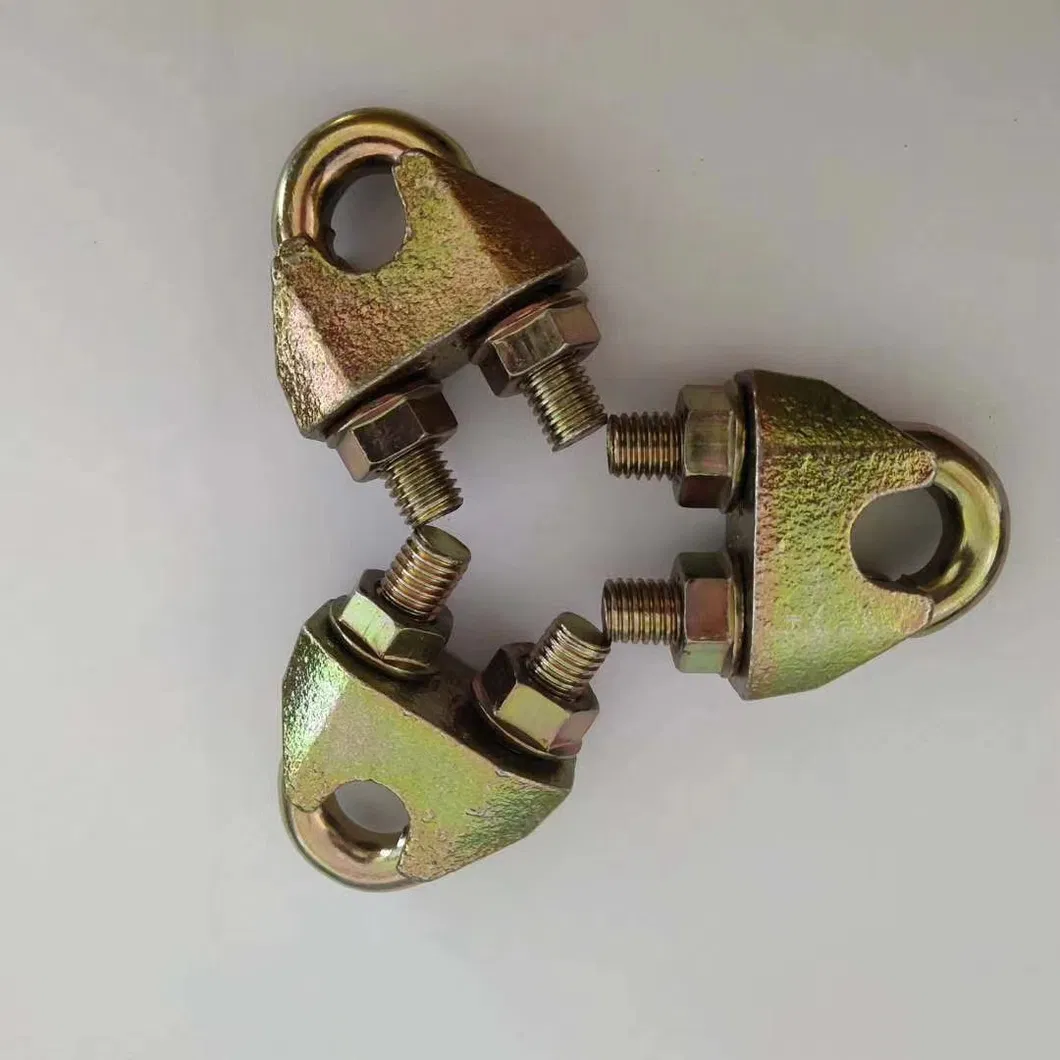 Rigging Fastener Zinc Plated DIN741 Wire Rope Clamp