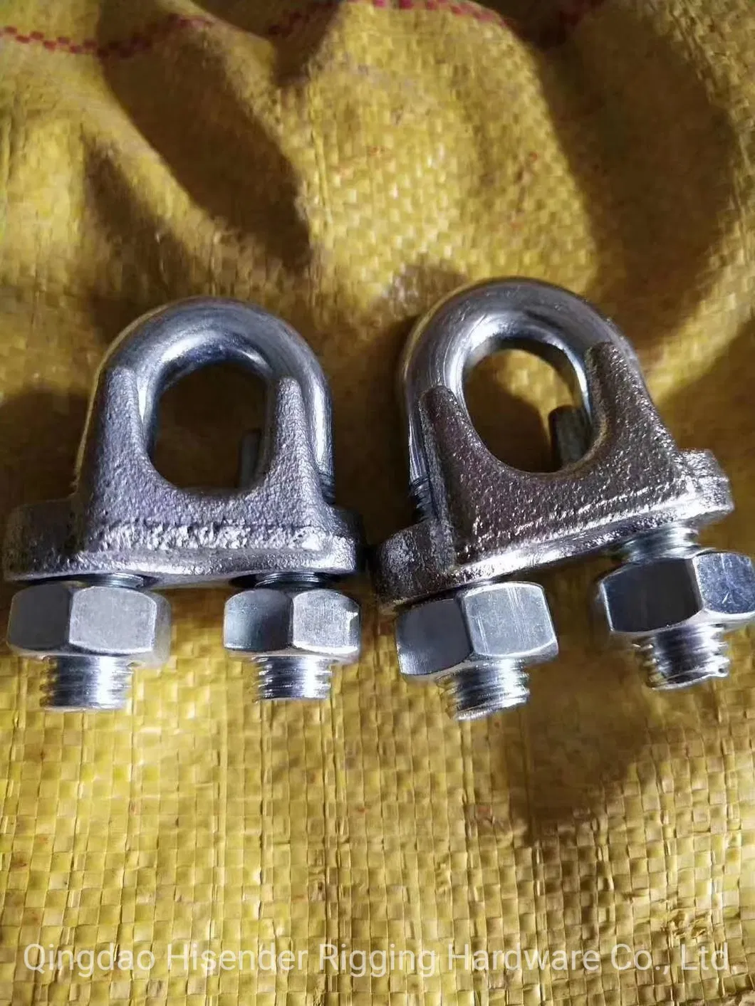 Rigging Fastener Zinc Plated DIN741 Wire Rope Clamp