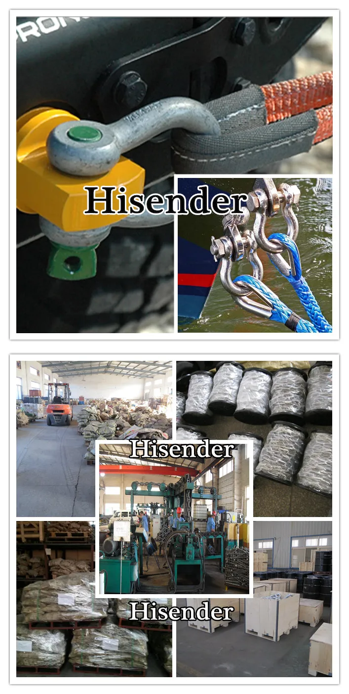 Rigging Hardware European D Type Trawling Shackle with Square Head