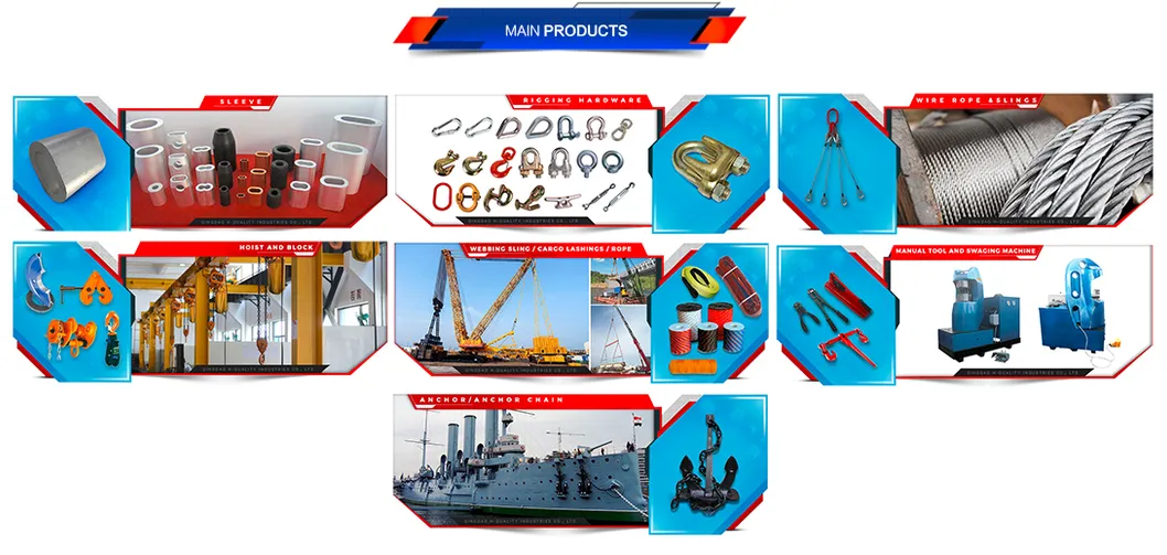 S505 Flemish Eye Steel Swaging Sleeve for Wire Rope Connecting