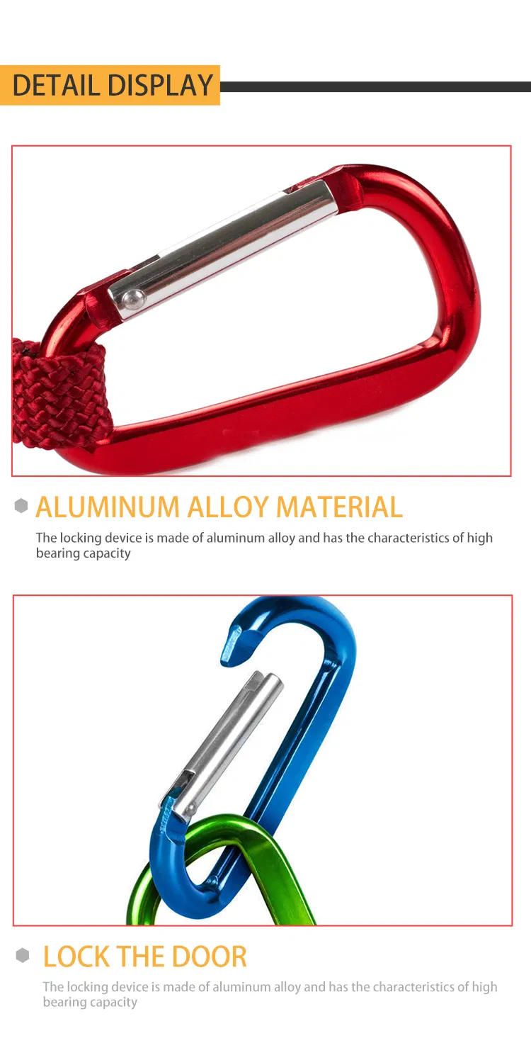 Small MOQ Promotional Hook Carabiner Aluminum Carabiner