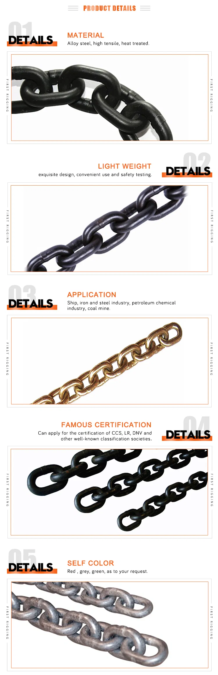 Standard G80 Weld Chain Lifting Chain Sling