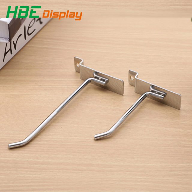 Supermarket Accessories Metal Wire Slatwall Hook Display